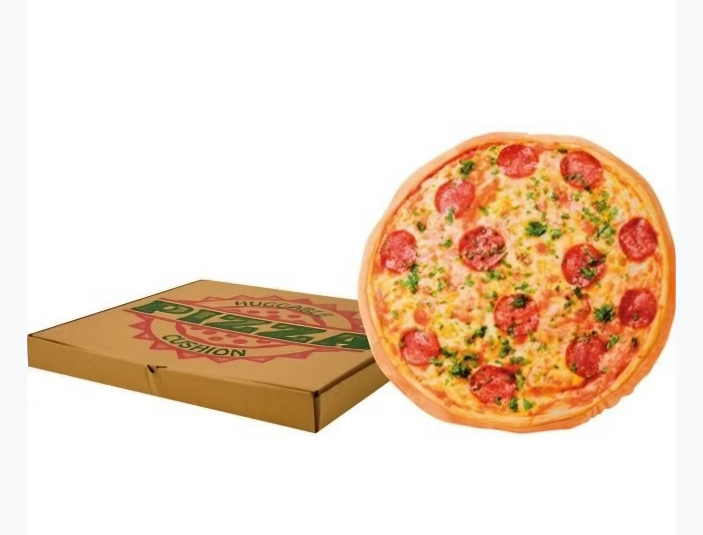 Pizza in Pizzaschachtel - Kissen Pizzakarton Dekokissen Zierkissen 40 cm